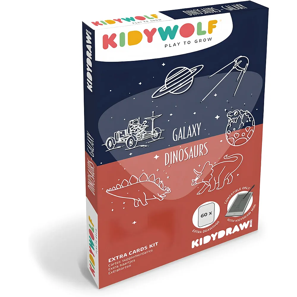 Kidywolf Nachf�llpack Weltraum und Dino zu Designtafel