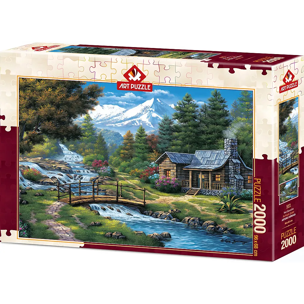 Art Puzzle Two Small Waterfalls - 2000 Teile
