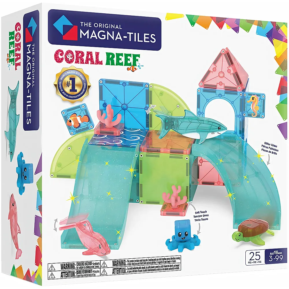 Magna-Tiles Unterwasserspass Korallenriff - 25 Teile