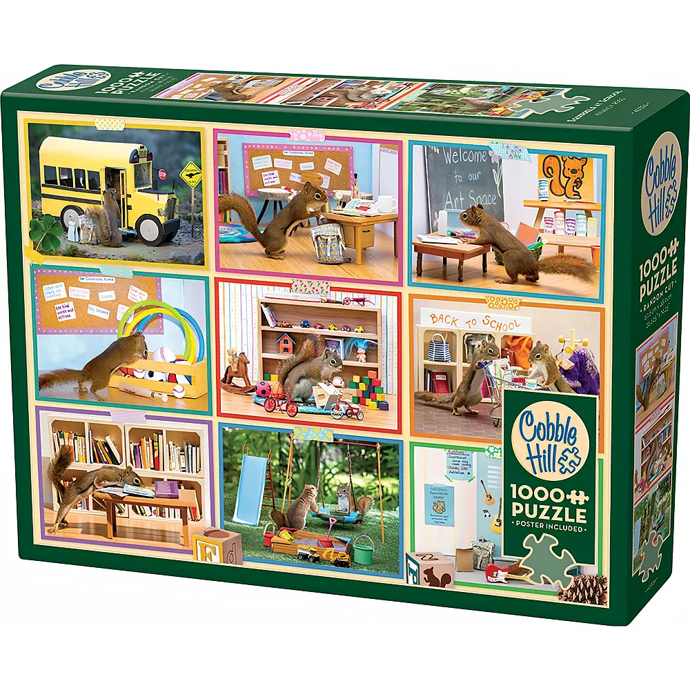 Cobble Hill Puzzle Eichh�rnchen in der Schule - 1000 Teile