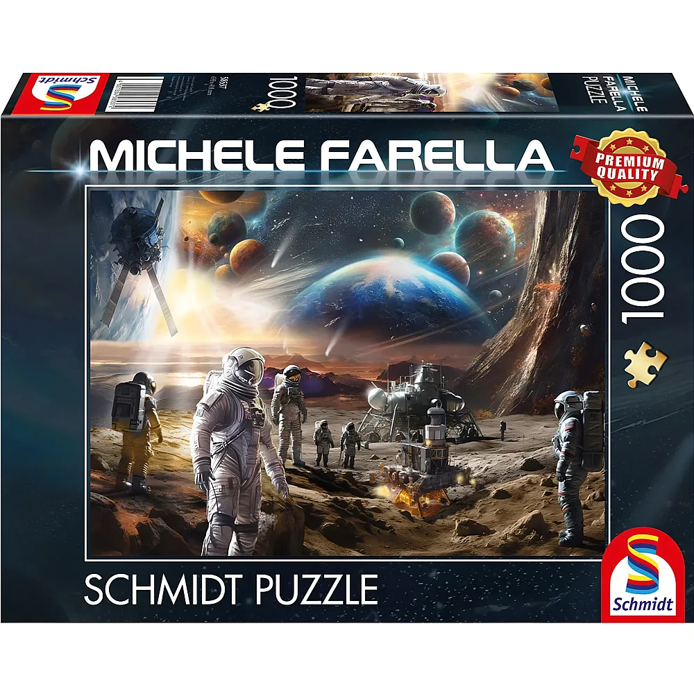 Schmidt Puzzle Michele Farella Raumfahrtmissionen 1000Teile