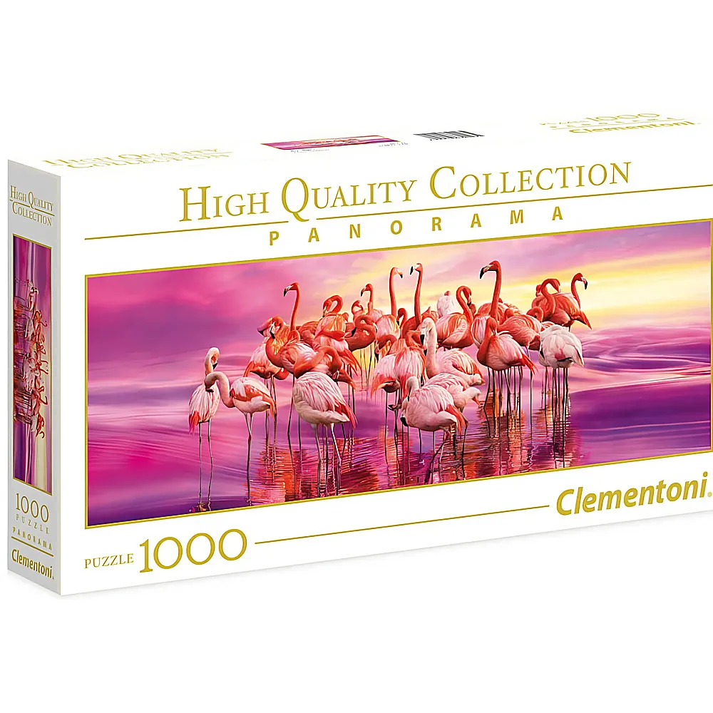 Clementoni Puzzle High Quality Collection Panorama Flamingo 1000Teile