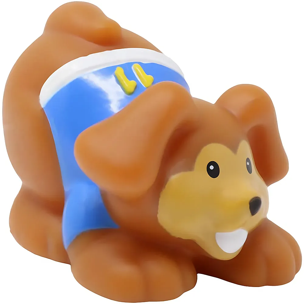 Fisher-Price Little People Brauner Hund mit Fussballtrikot | Spielesets- und Figuren