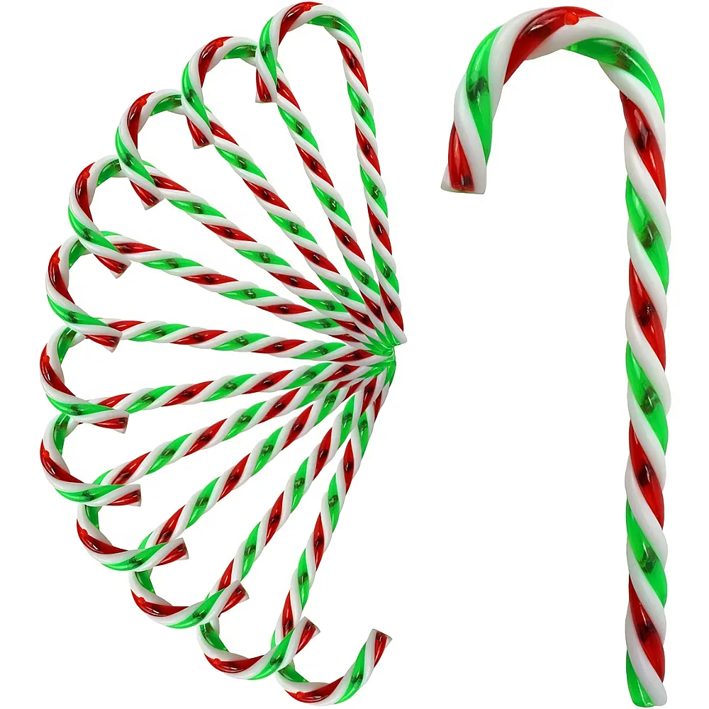 Deko Zuckerstange 13cm 15 Stk. aus Kunststoff f�r den Weih-