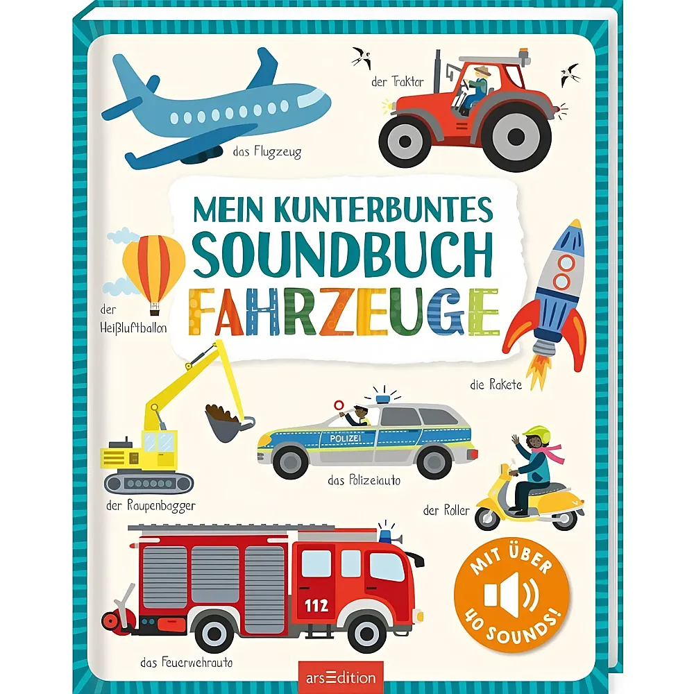 ars Edition Mein kunterbuntes Soundbuch - Fahrzeuge