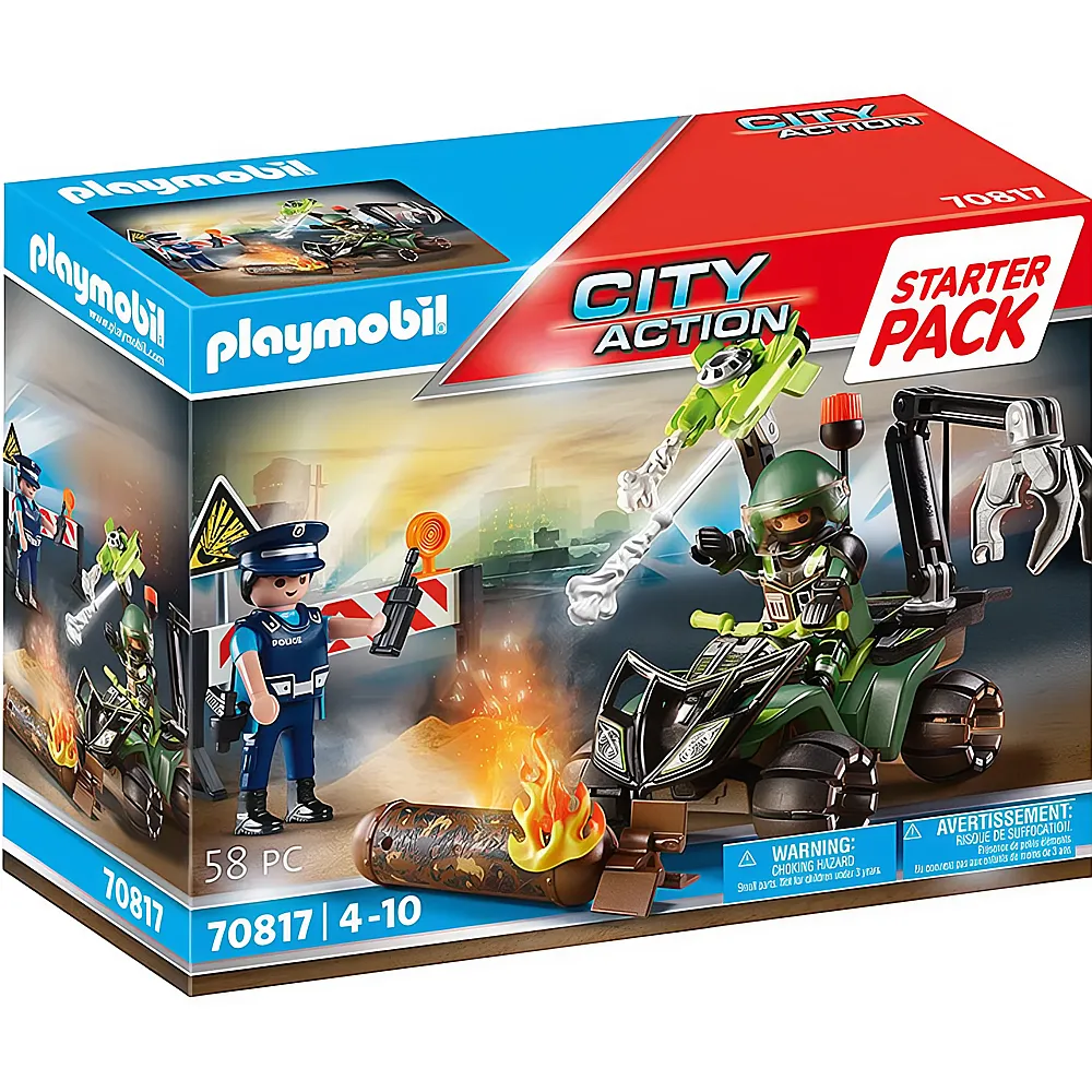 PLAYMOBIL City Action Starter Pack Polizei: Gefahrentraining 70817