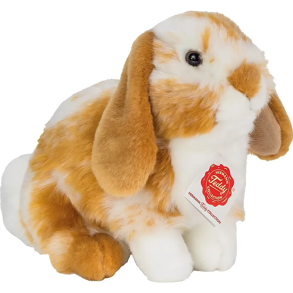 Teddy-Hermann Sitting rabbit patchy light brown/white - 20 cm