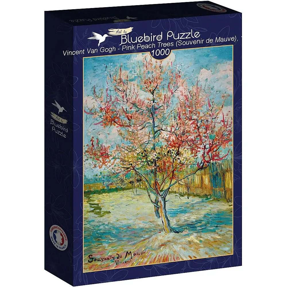 Bluebird Puzzle Vincent Van Gogh Pink Peach Trees Souvenir de Mauve, 1888 1000Teile