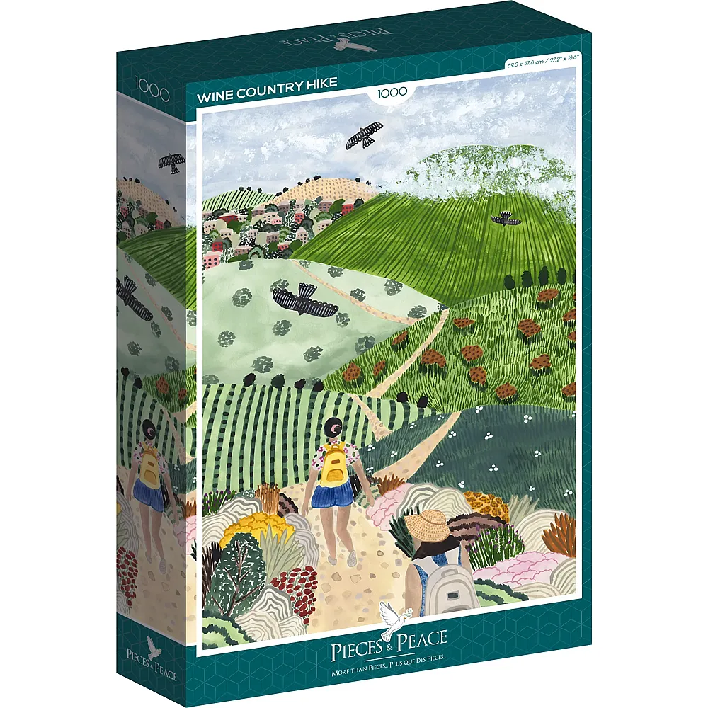 Pieces & Peace Puzzle Sara Meadows Boccaccini Wine Country Hike - 1000 Teile