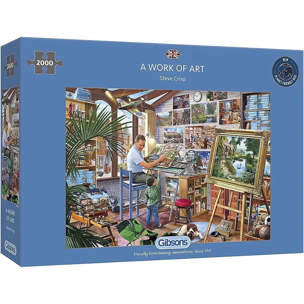 Gibsons Puzzle Steve Crisp A Work of Art - 2000 Teile