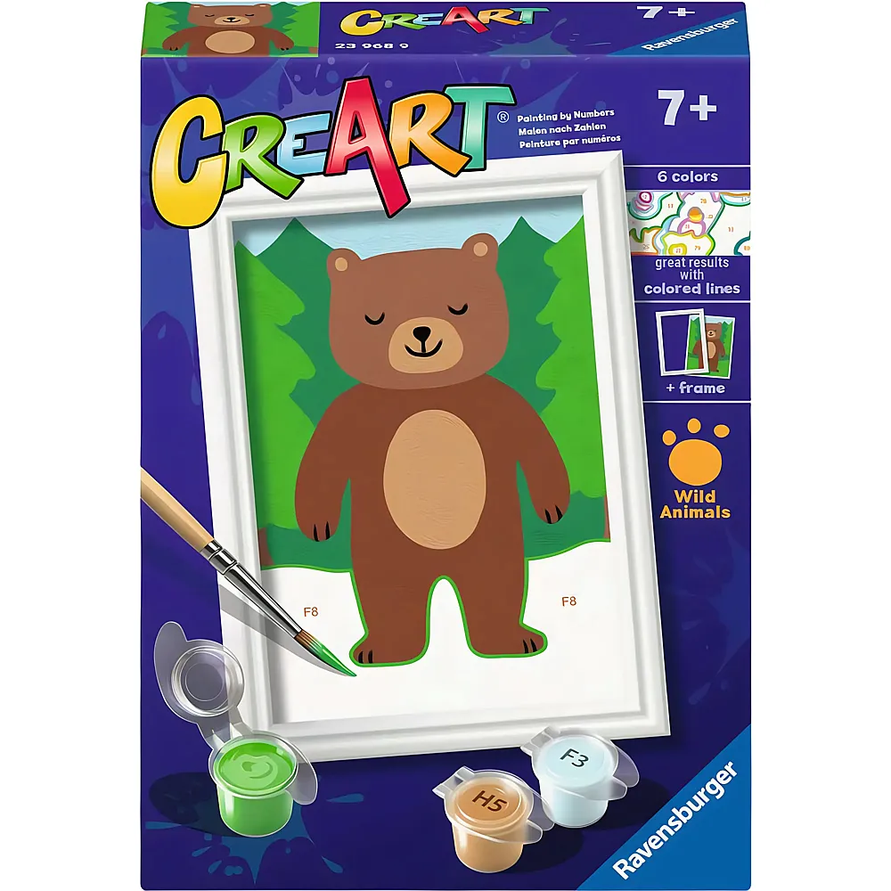 Ravensburger CreArt Malen nach Zahlen - Wilder B�r