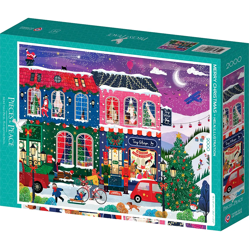 Pieces & Peace Puzzle Frohe Weihnachten 2000Teile