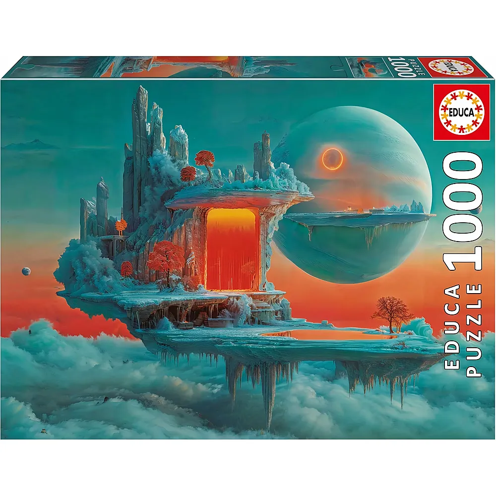 Educa 1000-teiliges Puzzle f�r Erwachsene  Planet aus Feuer und EIS. Inklusive Fix Puzzle-Kleber. Masse: 68 x 48 cm. Ab