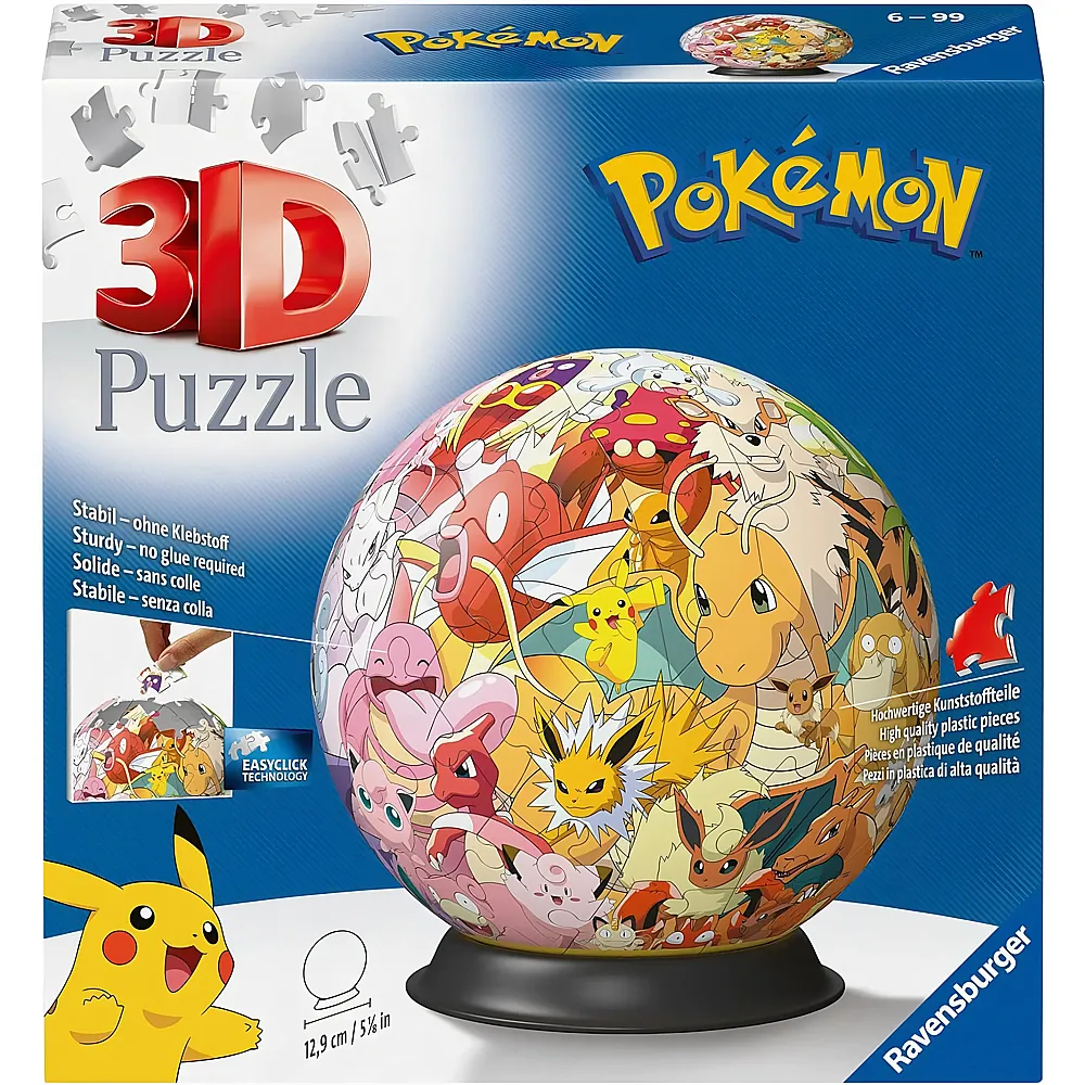 Ravensburger Puzzleball Pok�mon Kanto Region 72Teile