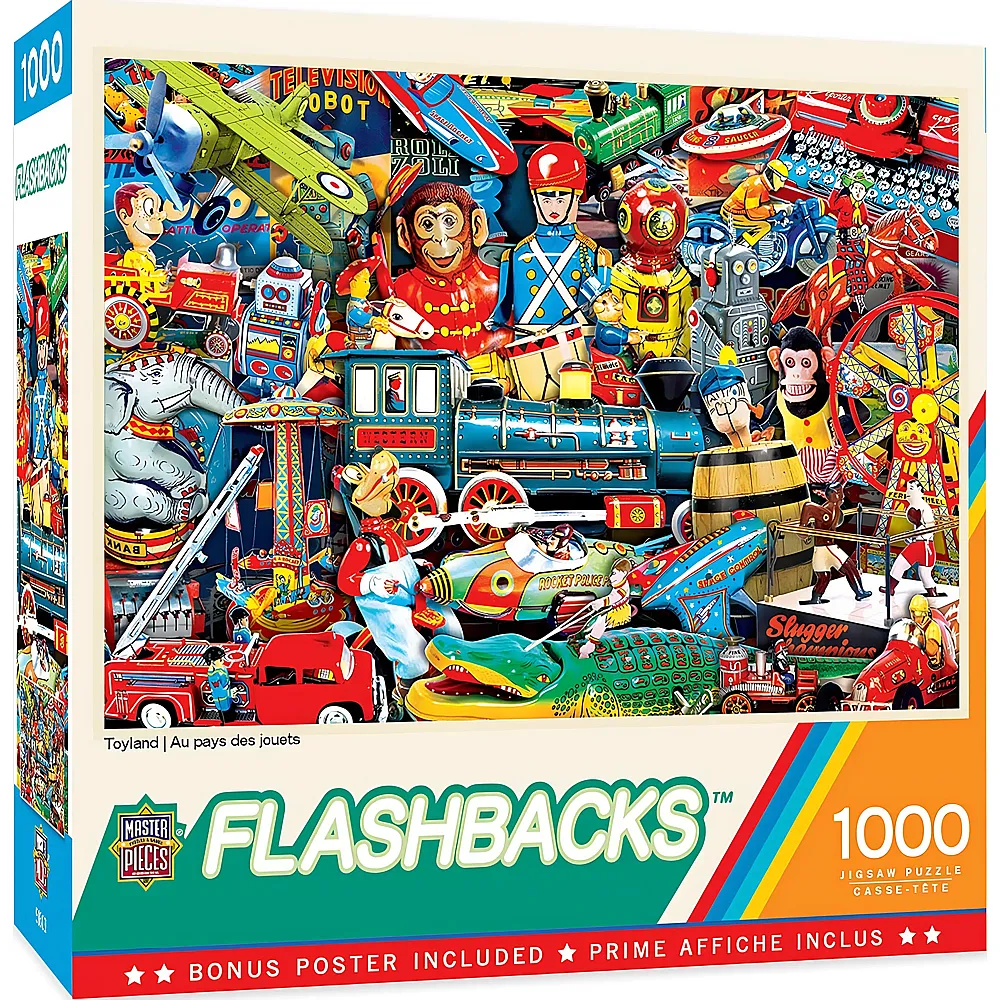 Master Pieces Puzzle Flashbacks - Toyland 1000Teile