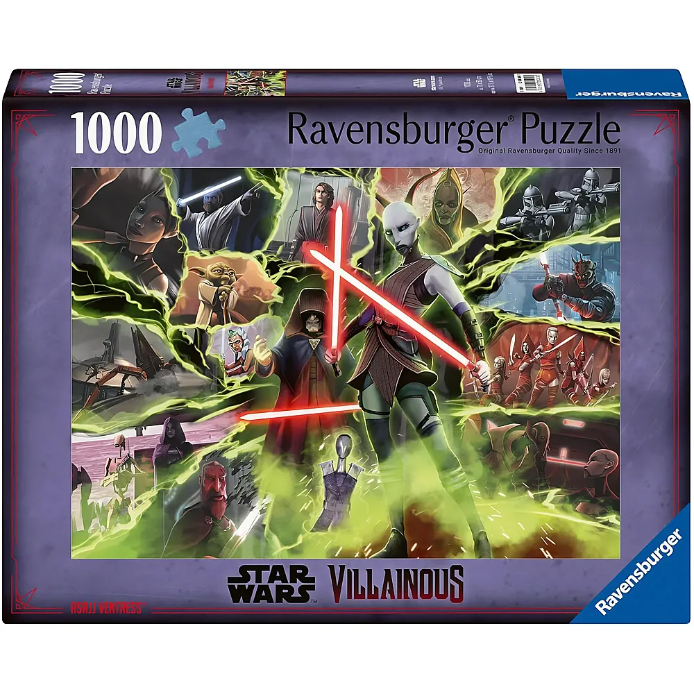 Ravensburger Puzzle Star Wars Villainous - Asajj Ventress 1000Teile
