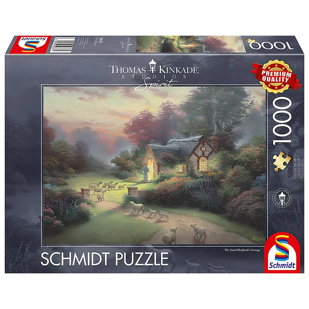 Schmidt Puzzle Thomas Kinkade Spirit, Cottage des guten Hirten 1000Teile