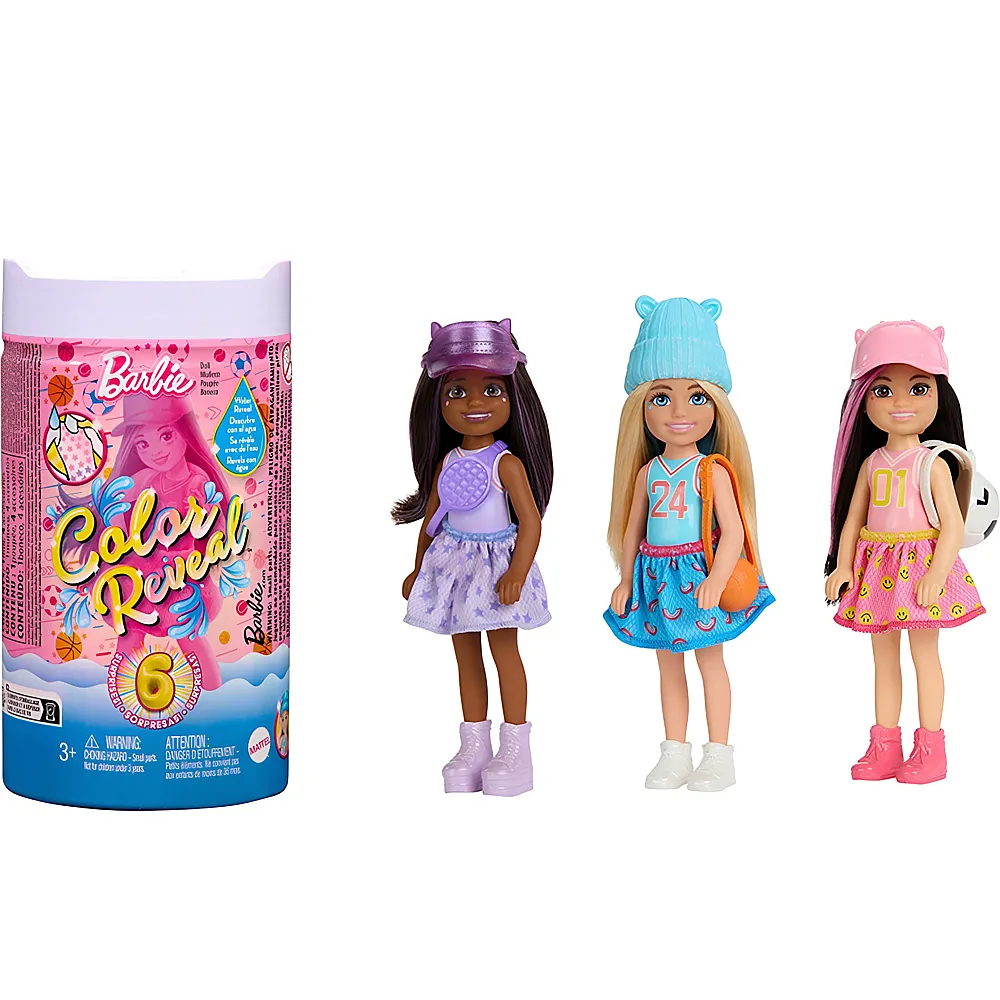 Barbie Color Reveal Chelsea Sporty Serie