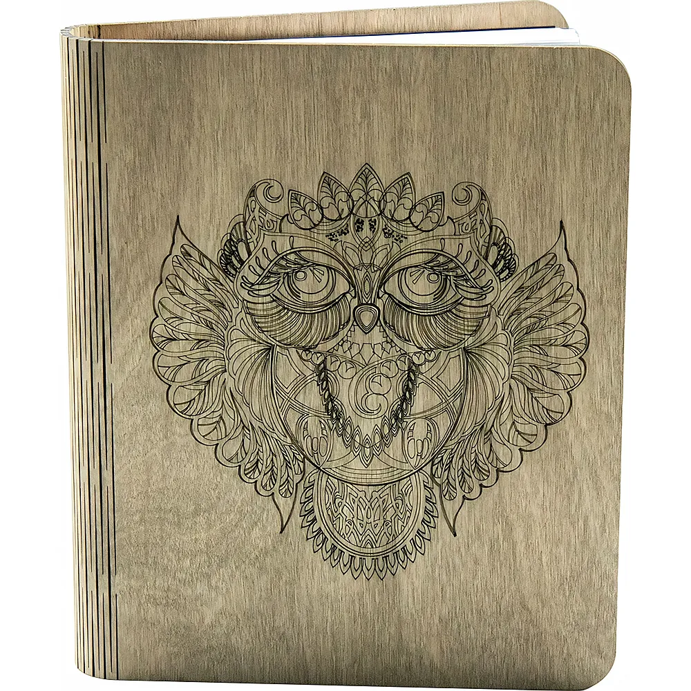 Creatif Wood Eulen-notizbuch Aus Holz 100 Bltter