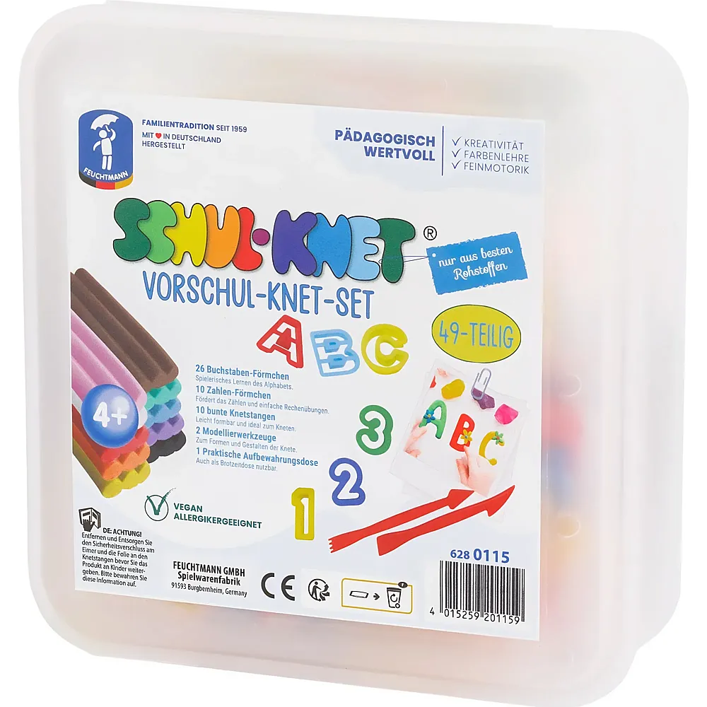 Feuchtmann Vorschul-Knet-Set - 49 Teile