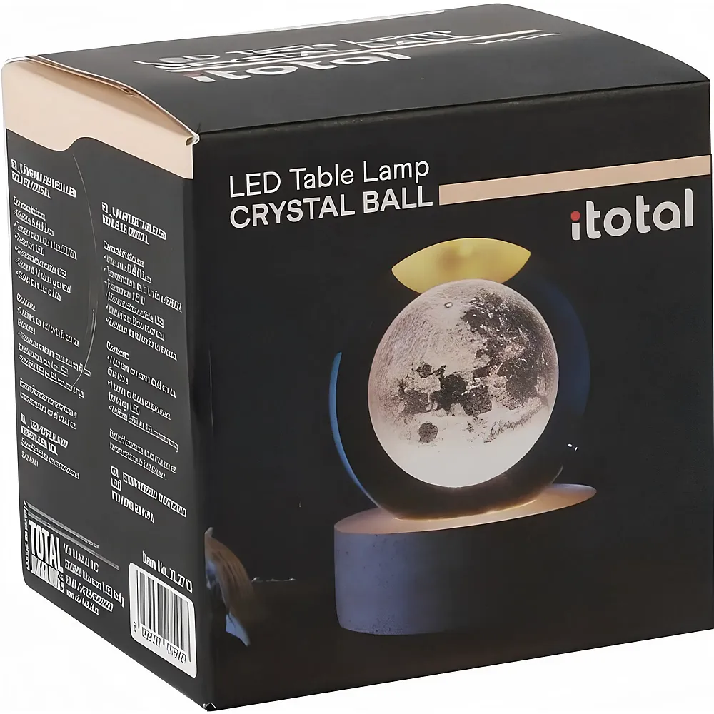 i-total Kristall Kugellampe Mond klein