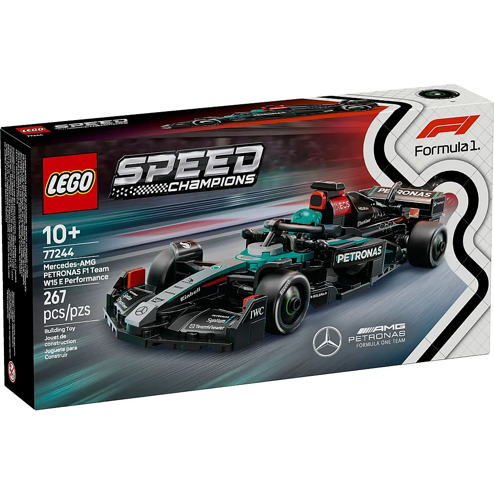 LEGO Speed Champions Formula1 Mercedes-AMG F1 W15 Rennauto 77244