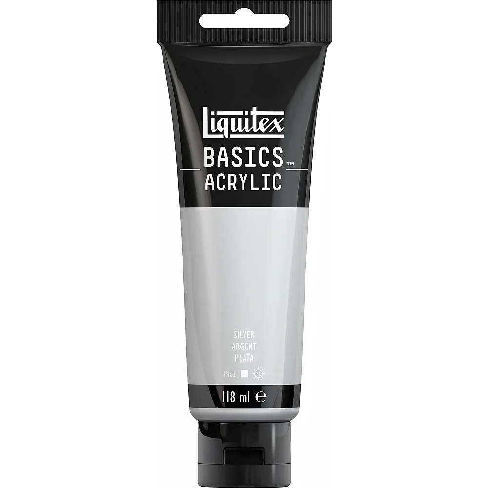 Liquitex Lqx Basics Acrylfarbe 118ml Tube Silber - Suche