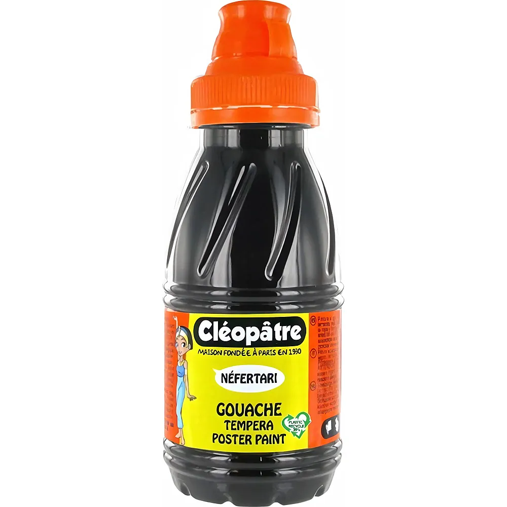 Cleopatre Nefertari � Gouache-tempera 250ml Schwarz