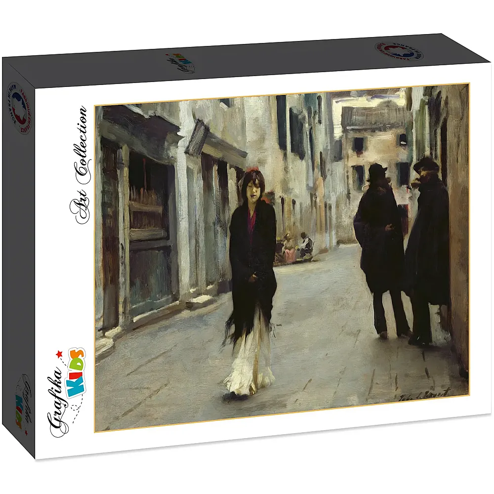 Grafika Puzzle Art Collection John Singer Sargent Grafika Kids Street in Venice, 1882 - 12 Teile