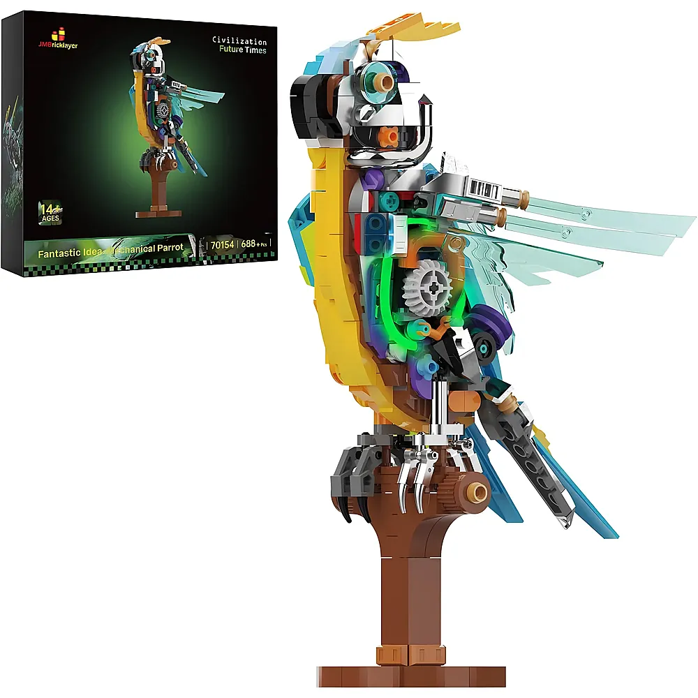 JMBricklayer Fantastic Idea Animal Mechanical Parrot 70154