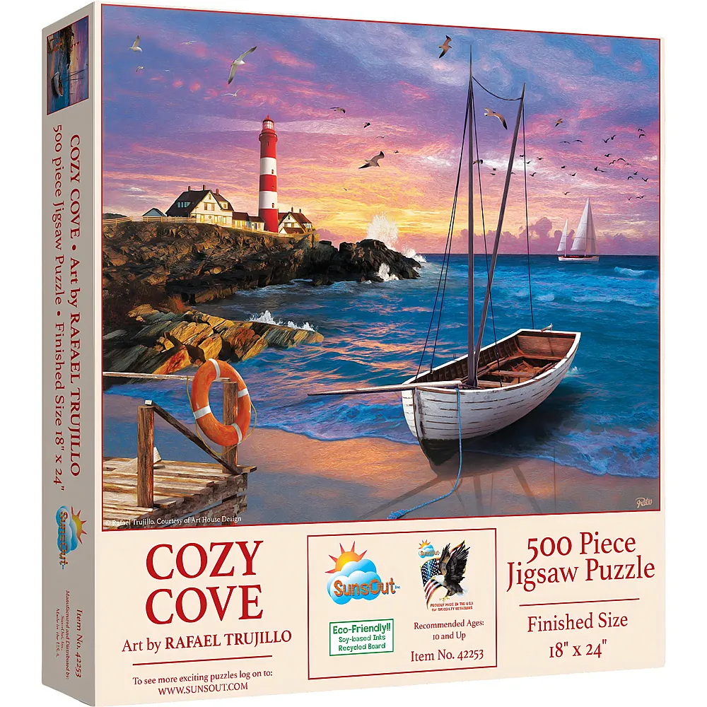 SunsOut Puzzle Rafael Trujillo Gem�tliche Bucht 500Teile
