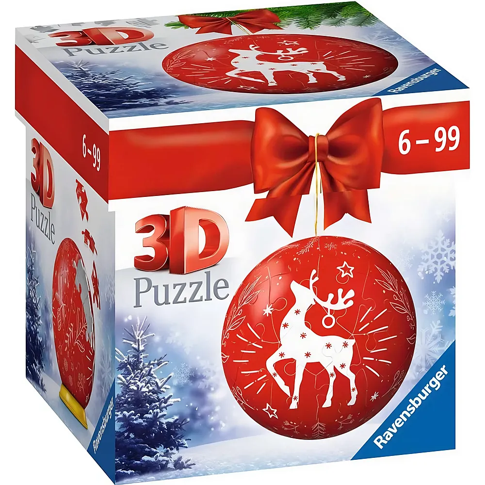 Ravensburger Puzzle Weihnachtskugel Rentier 54Teile