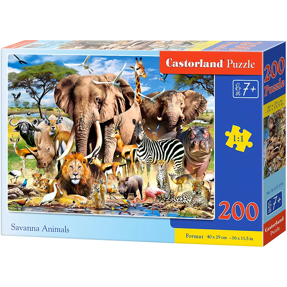 Castorland Puzzle Savanna Animals - 200 Teile