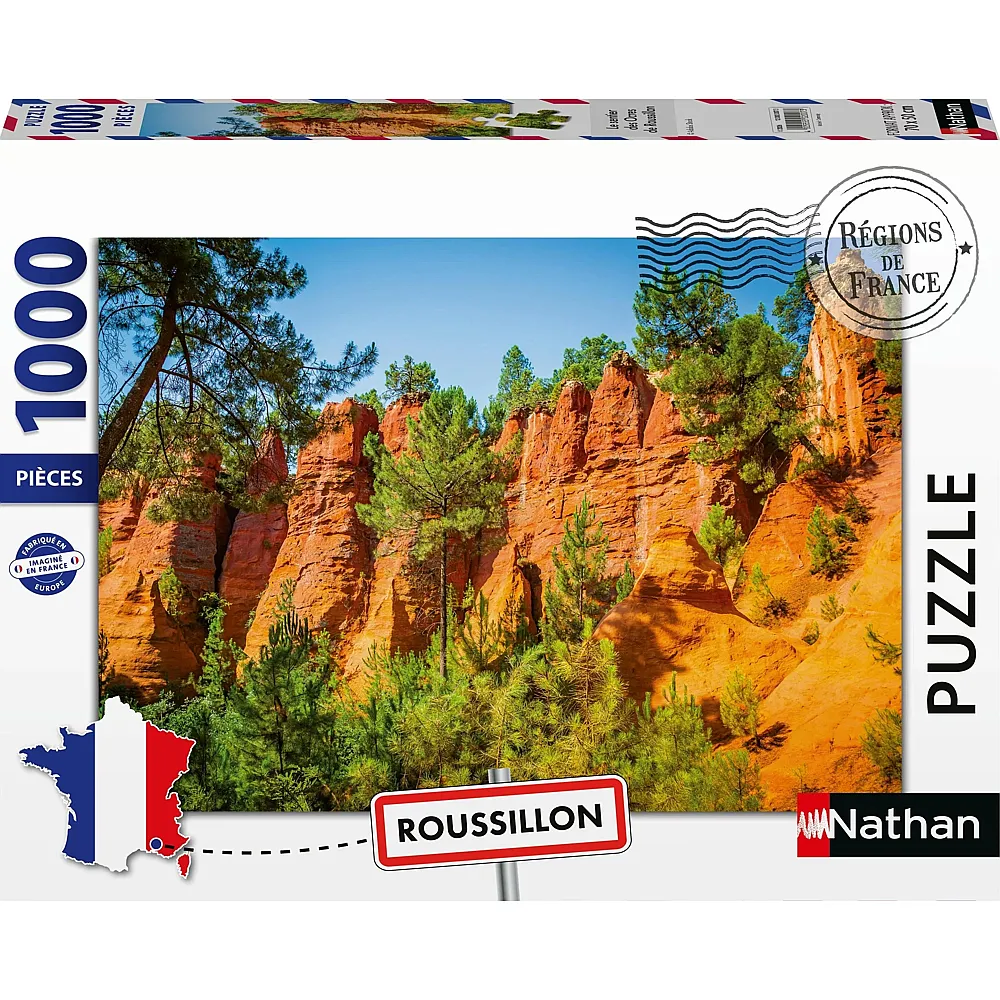 Nathan Puzzle R�gion de France Rousillon 1000Teile