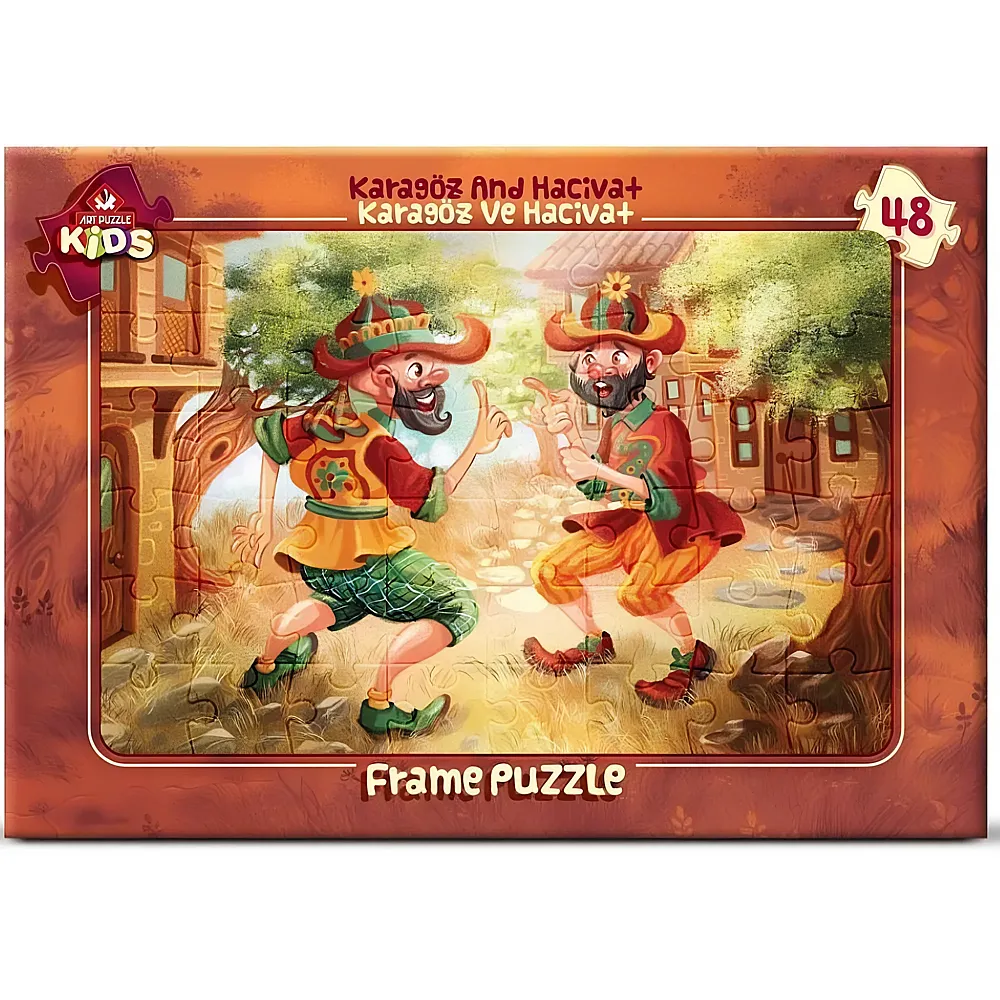 Art Puzzle Karag�z and Hacivat - 48 Teile - Rahmenpuzzle
