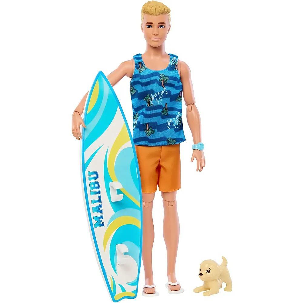 Barbie Ken Surfer-Puppe mit Surfbrett
