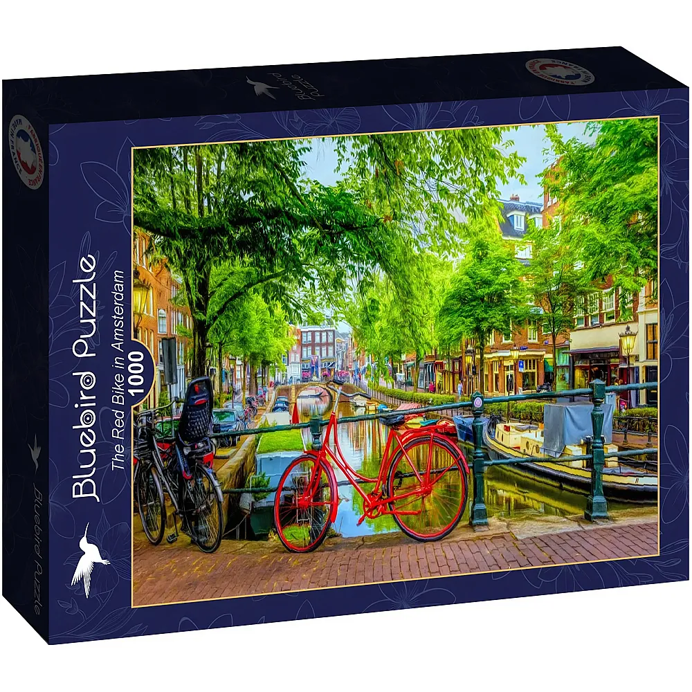 Bluebird Puzzle The Red Bike in Amsterdam - 1000 Teile