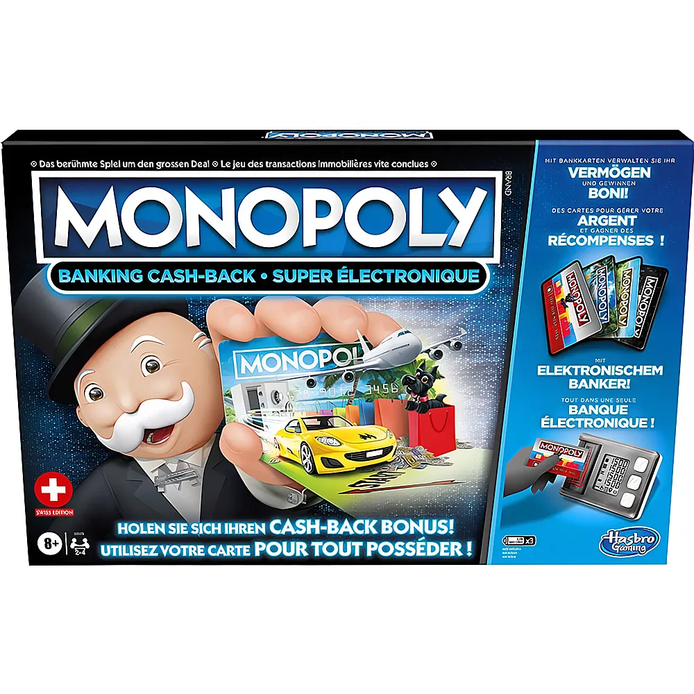 Hasbro Gaming Monopoly Banking Cash-Back CH-Version