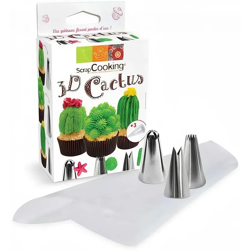 ScrapCooking Spritzt�llen-Set 3D Kaktus