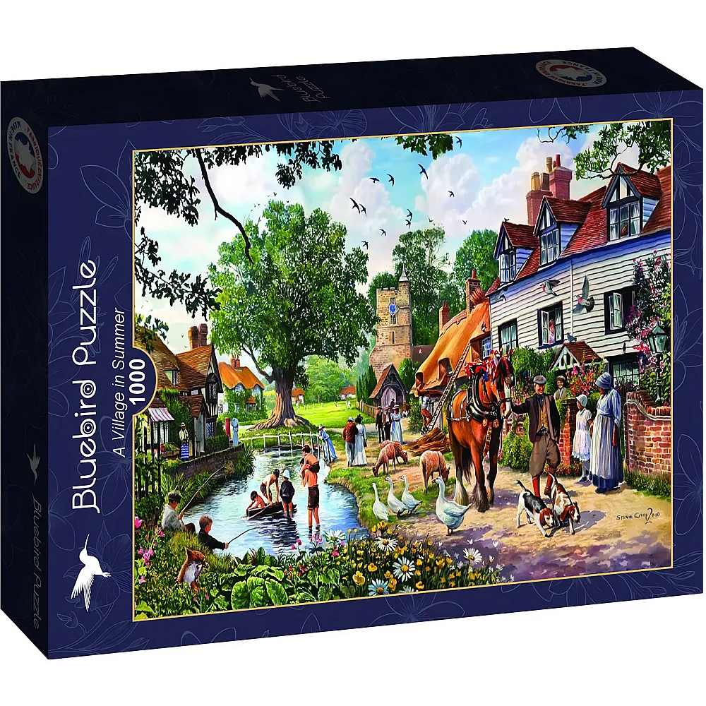 Bluebird Puzzle A Village in Summer - 1000 Teile