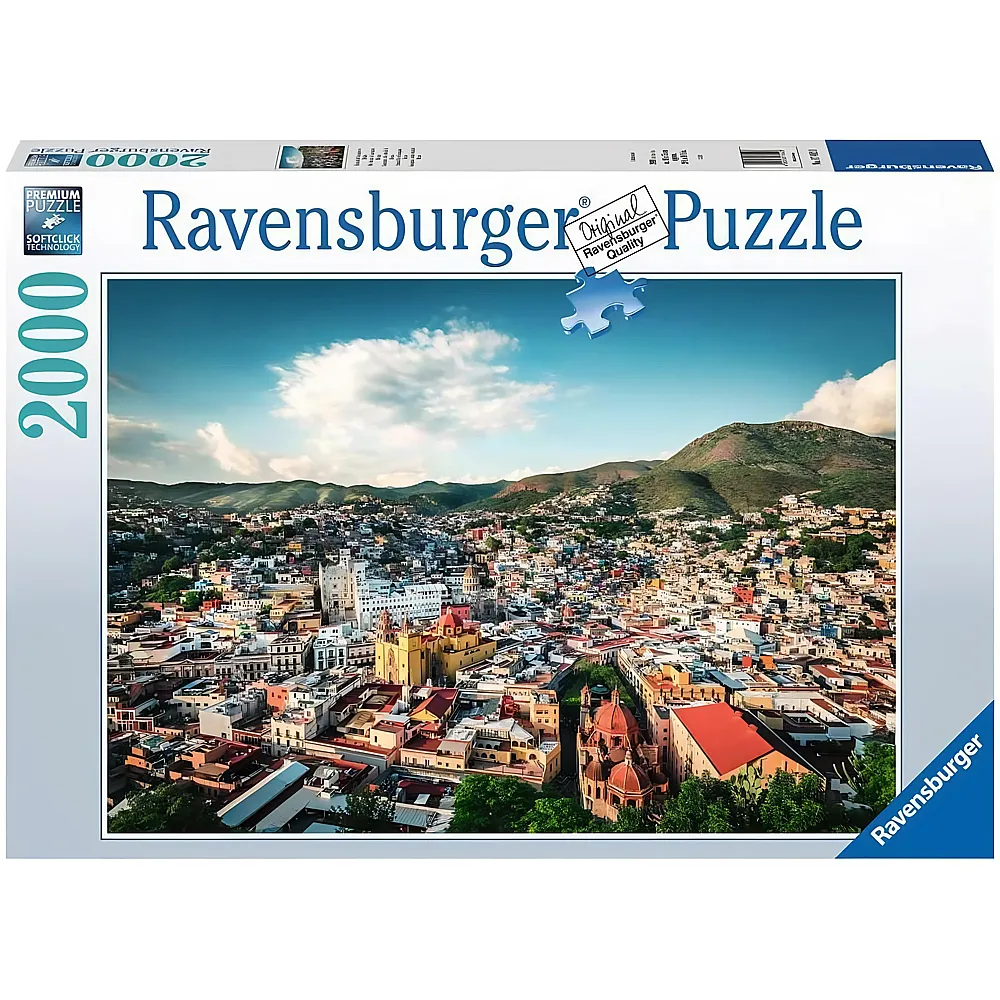 Ravensburger Puzzle Kolonialstadt Guanajuato in Mexiko 2000Teile