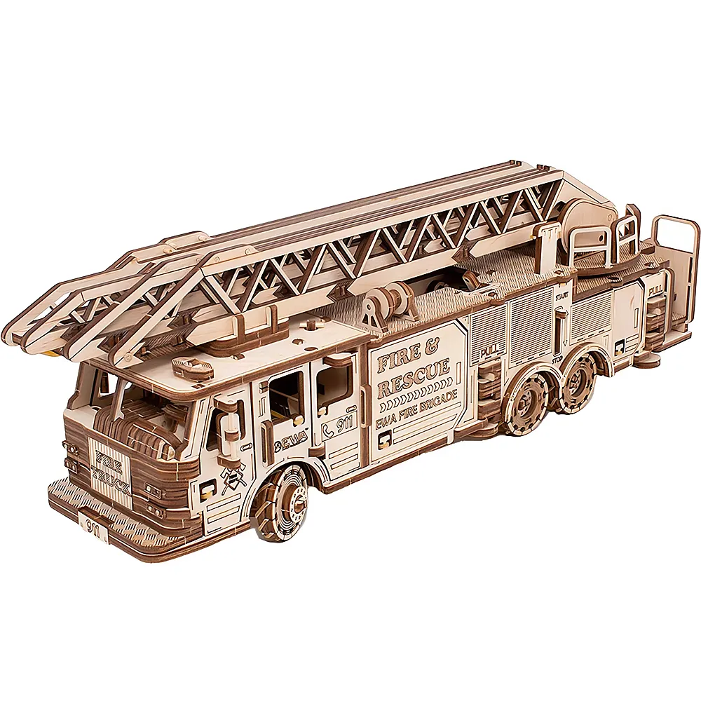 Eco Wood Art Fire Truck 439Teile