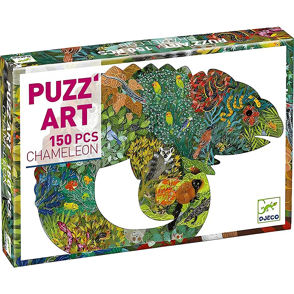 Djeco Puzzle Puzz'Art Chameleon 150Teile