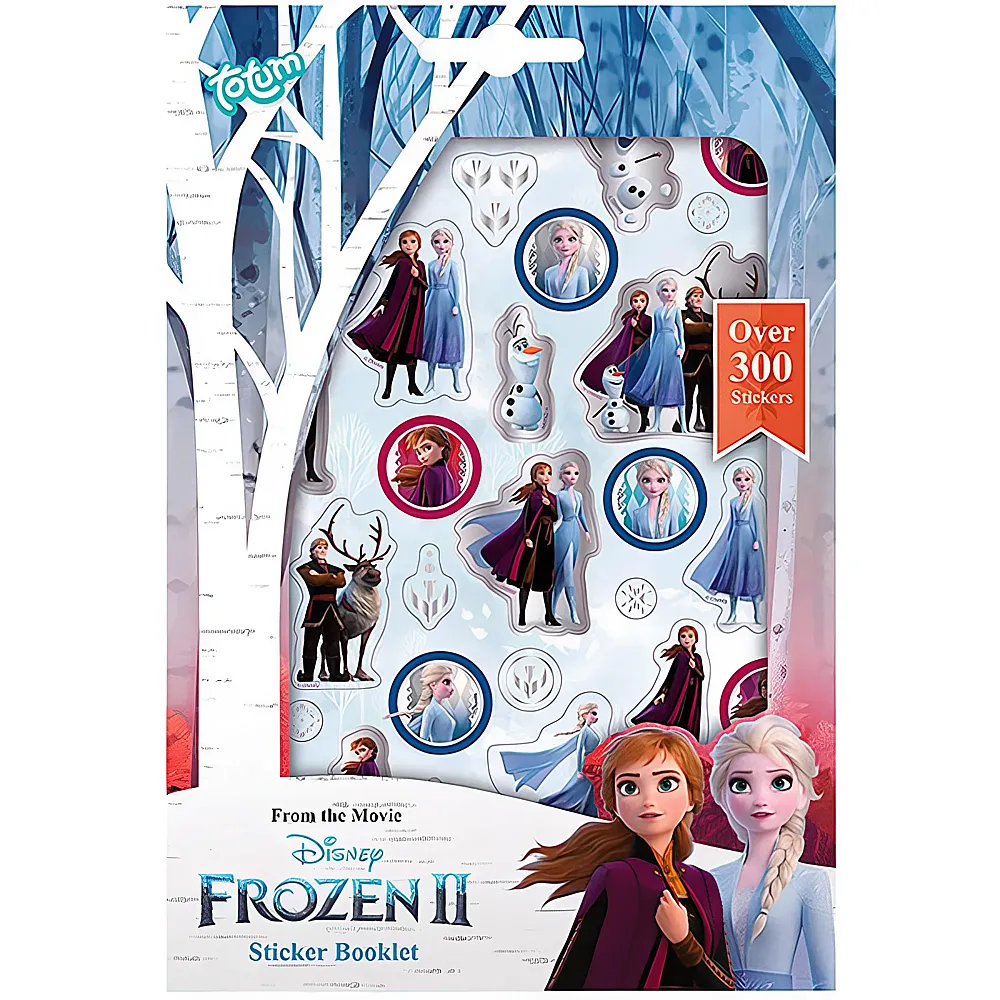 Totum Disney Frozen Sticker-Heft ber 300 Stickers | Tattoos & Stickers