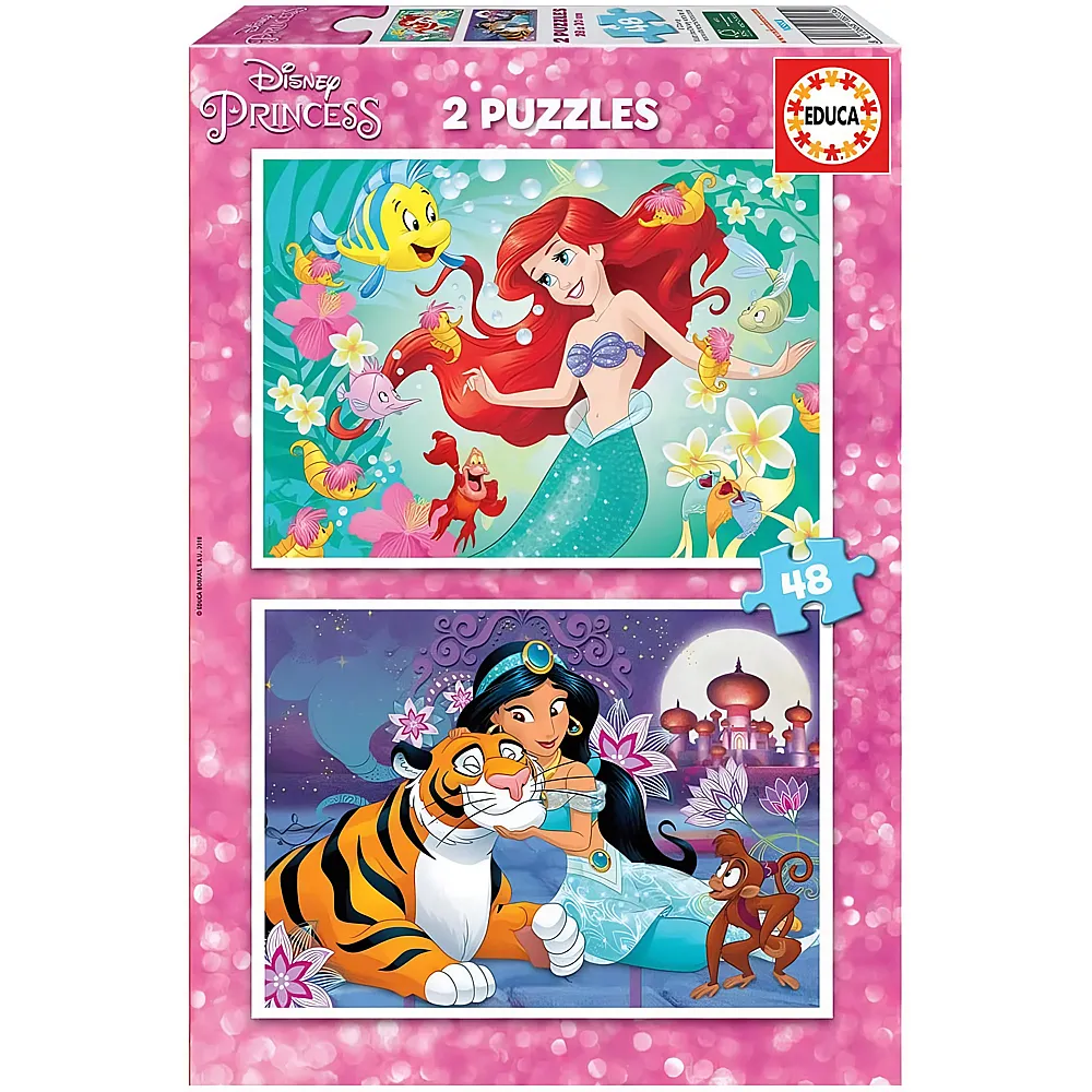 Educa Puzzle Disney Princess Ariel & Jasmin - 48 Teile