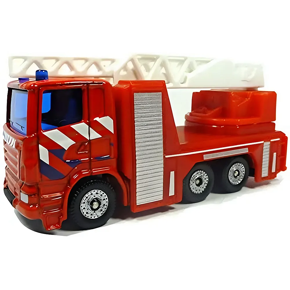 Siku 1014003, Feuerwehr-Drehleiter Niederlande, Metall/Kunststoff, Rot, Ausziehbare und drehbare Leiter - Suche