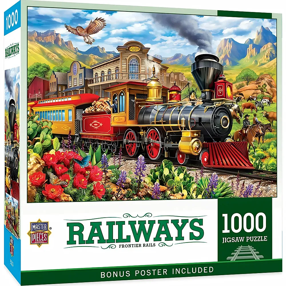 Master Pieces Puzzle Railways Nach Westen - 1000 Teile