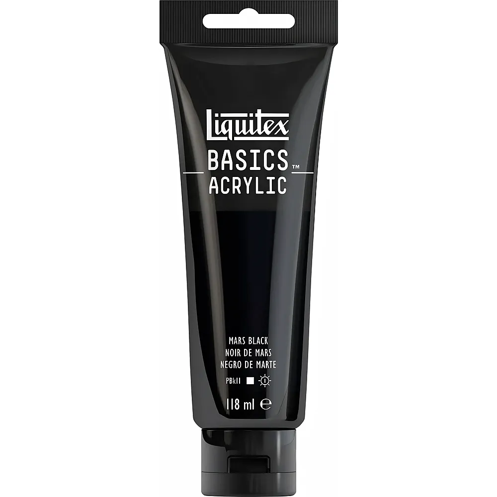 Liquitex Lqx Basics Acrylfarbe 118ml Tube Marsschwarz - Suche