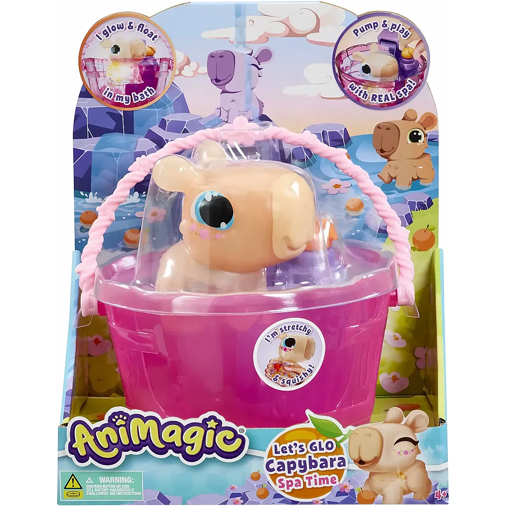 Goliath Animagic Let's Glo Capybara Spa Time leuchtet im Wasser - Suche