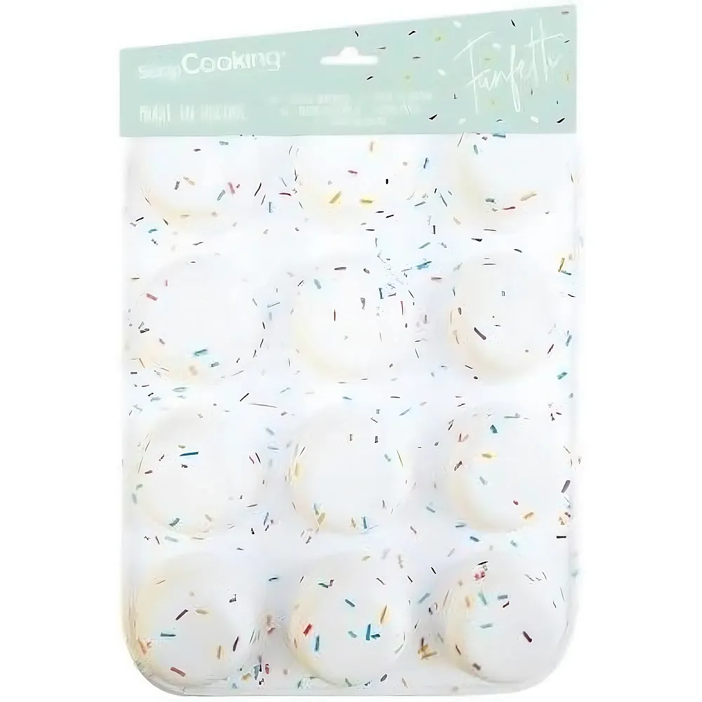 ScrapCooking Silikonform 12 Muffins - Funfetti | Backen & Dekorieren